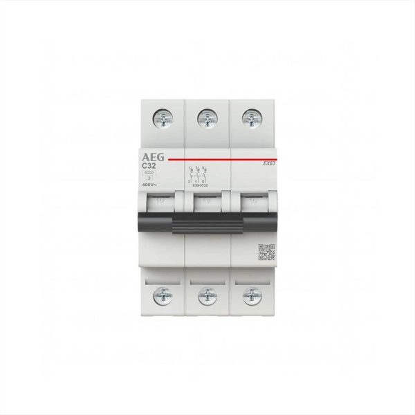ΑΣΦΑΛΕΙΑ ΑΥΤΟΜΑΤΗ 3*32A 6kA C 3P AEG - EX63C32