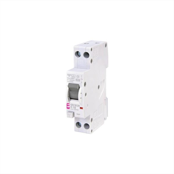 ΡΕΛΕ ΔΙΑΦΥΓΗΣ ΜΕ ΑΣΦΑΛΕΙΑ 1*10Α+N C 6KA 30mA 1M RCBO ETI - 2176032