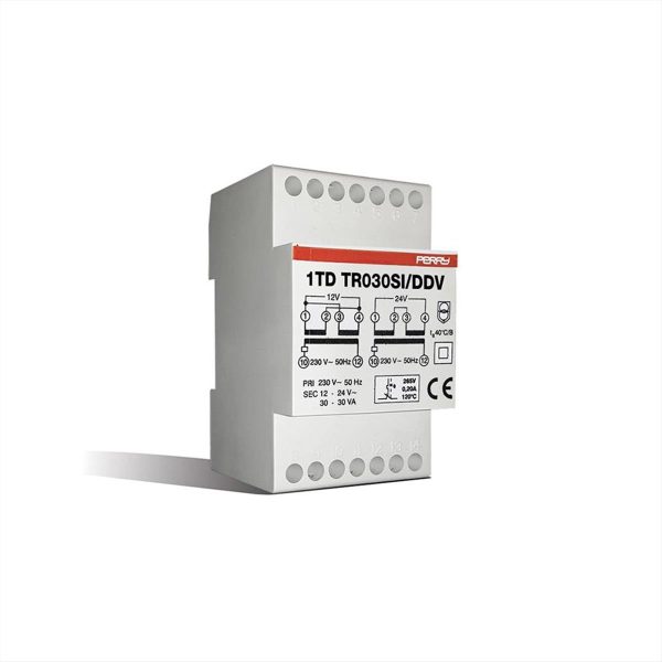 ΜΕΤΑΣXΗΜΑΤΙΣΤΗΣ ΑΣΦΑΛΕΙΑΣ ΡΑΓΑΣ 3M 12/12/24V 30VA PERRY - 1TD TR30SI/DDV
