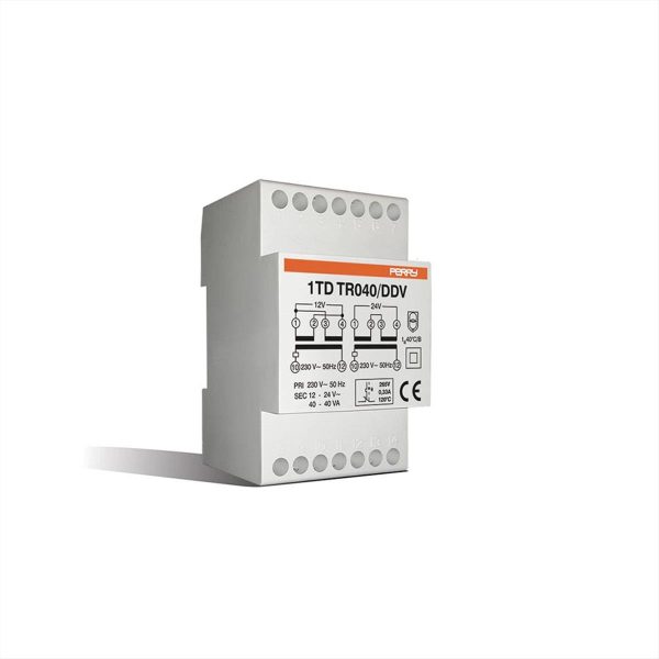ΜΕΤΑΣXΗΜΑΤΙΣΤΗΣ ΑΣΦΑΛΕΙΑΣ ΡΑΓΑΣ 12/12/24V 40VA 3M PERRY - 1TD TR040/DDV