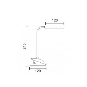 ΦΩΤΙΣΤΙΚΟ ΠΟΡΤΑΤΙΦ ΤΣΙΜΠΙΔΑ ΜΠΑΤΑΡΙΑΣ 2W ΛΕΥΚΟ SPOTLIGHT - 7094