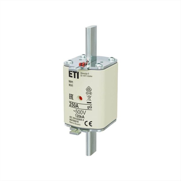 ΜΑΧΑΙΡΩΤΗ ΑΣΦΑΛΕΙΑ NH1 250Α 500V ETI - 301-08-14-00250