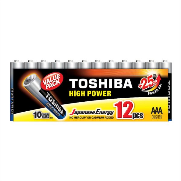 ΜΠΑΤΑΡΙΕΣ HIGH POWER AAA LR03 (BL12) TOSHIBA - 9550154745