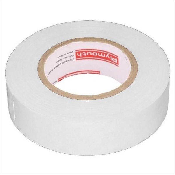 ΜΟΝΩΤΙΚΗ ΤΑΙΝΙΑ 19mm*18m ΛΕΥΚΟ PLYMOUTH - 220-N12-ΑΣΠΡΟ
