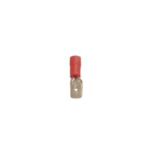 ΑΚΡΟΔΕΚΤΗΣ ΜΕ ΜΟΝΩΣΗ FASTON ΑΡΣΕΝΙΚΟΣ ΚΟΚΚΙΝΟ 6.35mm ADELEQ - 12-520215