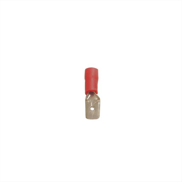 ΑΚΡΟΔΕΚΤΗΣ ΜΕ ΜΟΝΩΣΗ FASTON ΑΡΣΕΝΙΚΟΣ ΚΟΚΚΙΝΟ 6.35mm ADELEQ - 12-520215