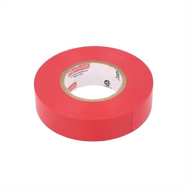 ΜΟΝΩΤΙΚΗ ΤΑΙΝΙΑ 19mm*18m ΚΟΚΚΙΝΟ PLYMOUTH - 220-Ν12-ΚΟΚΚΙ