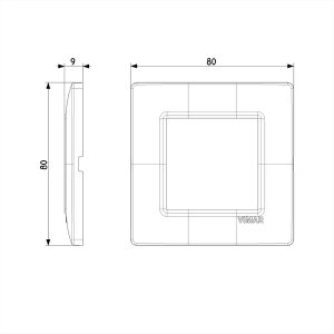 ΠΛΑΚΑ 2 ΘΕΣΕΩΝ ΙΒΟΥΑΡ PLANA VIMAR - 14642.02