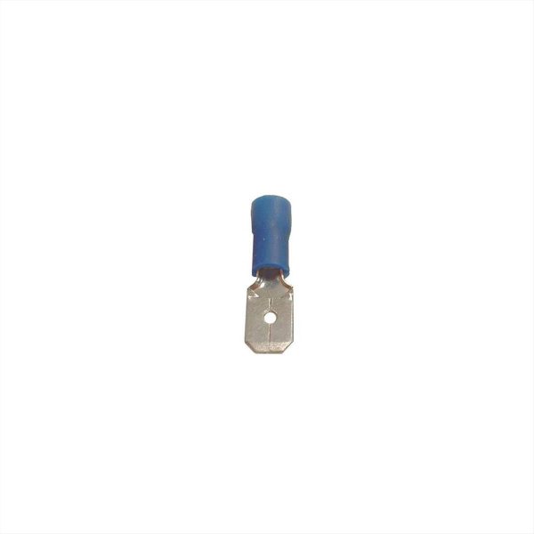 ΑΚΡΟΔΕΚΤΗΣ ΜΕ ΜΟΝΩΣΗ FASTON ΑΡΣΕΝΙΚΟΣ ΜΠΛΕ 6.35mm ADELEQ - 12-520425