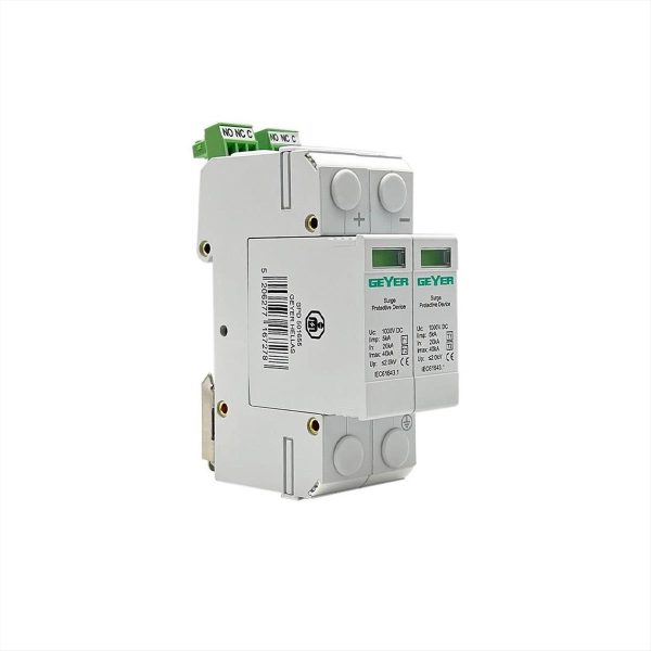 ΑΝΤΙΚΕΡΑΥΝΙΚΟ ΡΑΓΑΣ Τ1+Τ2 20kA 1000VDC 2M GEYER - 501655