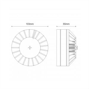ANIXNΕΥΤΗΣ KAΠΝΟΥ ΚΑΙ ΘΕΡΜΟΔΙΑΦΟΡΙΚΟΣ ΜΕ ΒΑΣΗ BS-657/Α OLYMPIA ELECTRONICS - 921657002