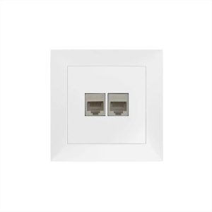 ΠΡΙΖΑ ΔΙΚΤΥΟΥ CAT6 ΚΑΙ ΤΗΛΕΦΩΝΟΥ ΠΛΗΡΗΣ ΛΕΥΚΗ VALUE ADELEQ - 15-0190