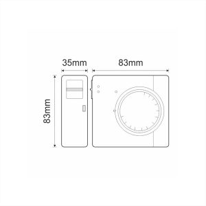 ΘΕΡΜΟΣΤΑΤΗΣ ΧΩΡΟΥ ΔΙΜΕΤΑΛΛΙΚΟΣ BS-900 OLYMPIA ELECTRONICS - 980190000