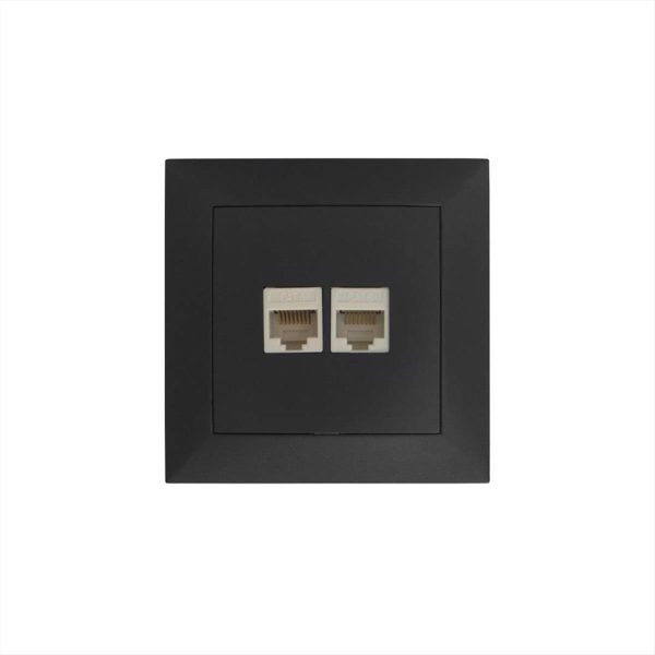 ΠΡΙΖΑ DATA ΔΙΠΛΗ RJ45+RJ45 CAT6 ΠΛΗΡΗΣ ΑΝΘΡΑΚΙ VALUE ADELEQ - 15-02001
