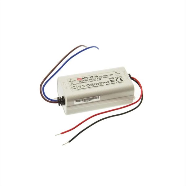 ΤΡΟΦΟΔΟΤΙΚΟ 24V 12W ΠΛΑΣΤΙΚΟ IP42 APV-12-24 MEANWELL - 01.125.0236