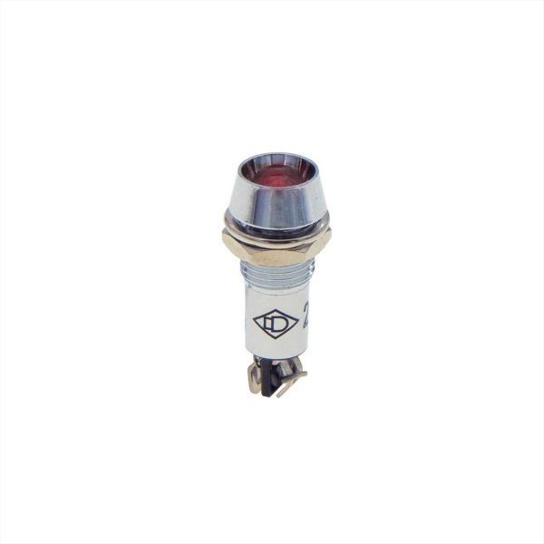 ΛΥΧΝΙΑ ΕΝΔΕΙΚΤΙΚΗ LED Φ12 230VAC/DC ΚΟΚΚΙΝΗ ΜΕ FASTON AD22C-12T XINDALI - 02.011.0082