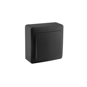 ΔΙΑΚΟΠΤΗΣ ΑΛΕΡΕΤΟΥΡ ΕΠΙΤΟΙΧΟΣ IP20 ΜΑΥΡΟΣ KARIN STINEL - 28749