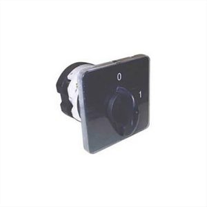 ΔΙΑΚΟΠΤΗΣ ΠΕΡΙΣΤΡΟΦΙΚΟΣ 0-1 2P 20A ΜΕ ΠΛΑΚΑ 52*52mm E920AHM02 HANMO - 03.001.0172