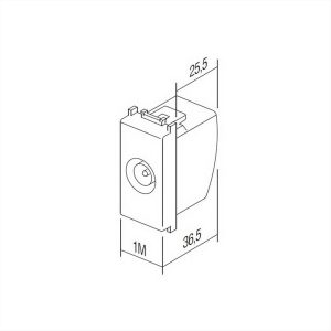 ΠΡΙΖΑ TV ΤΕΡΜΑΤΙΚΗ 1dB 1M AT TEM MODUL - 18948