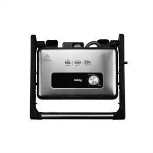 ΨΗΣΤΙΕΡΑ PANINI 1500W ΚΕΡΑΜΙΚΕΣ ΠΛΑΚΕΣ ΜΑΥΡΟ-ΙΝΟΧ HPG-40452 HOBBY - 400452