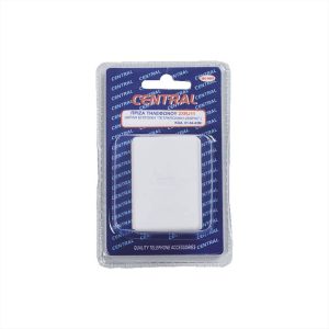 ΠΡΙΖΑ ΔΙΠΛΗ ΤΗΛΕΦΩΝΙΚΗ ΕΠΙΤΟΙΧΗ 2*6Ρ4C ΛΕΥΚΟ BLISTER CENTRAL - 01-04-63M