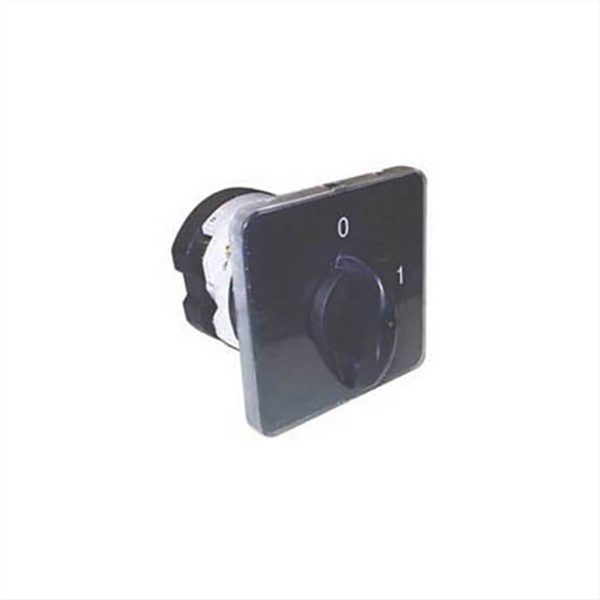 ΔΙΑΚΟΠΤΗΣ ΠΕΡΙΣΤΡΟΦΙΚΟΣ 0-1 1P 20A ΜΕ ΠΛΑΚΑ 52*52mm E920AHM01 HANMO - 03.001.0171