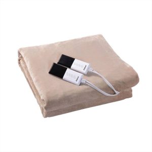 ΗΛΕΚΤΡΙΚΟ ΕΠΙΣΤΡΩΜΑ ΔΙΠΛΟ 160*140cm FLANNEL FLEECE ΜΠΕΖ PREB-81084 PRIMO - 810084