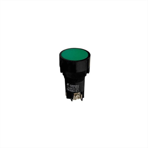 ΜΠΟΥΤΟΝ ΧΩΝΕΥΤΟ Φ22 1NO1NC ΠΡΑΣΙΝΟ MONOBLOCK (PB2210) EA135 XINDALI - 03.002.0015
