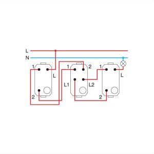 ΔΙΑΚΟΠΤΗΣ ΜΕΣΑΙΟΣ ΑΛΕΡΕΤΟΥΡ 16AX 250V 1M AT TEM MODUL - 15738