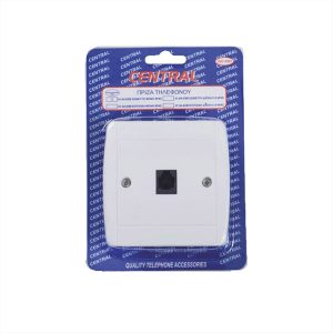 ΠΡΙΖΑ ΤΗΛΕΦΩΝΙΚΗ ΧΩΝΕΥΤΗ RJ11 6P4C BLISTER ΛΕΥΚΟ CENTRAL - 01-04-83M