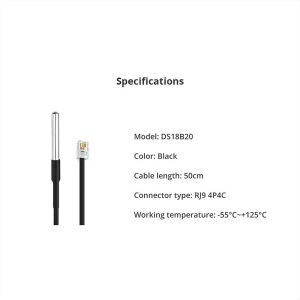 ΑΙΣΘΗΤΗΡΑΣ ΥΓΡΩΝ DS18B20 RJ9 SONOFF - DS18B20