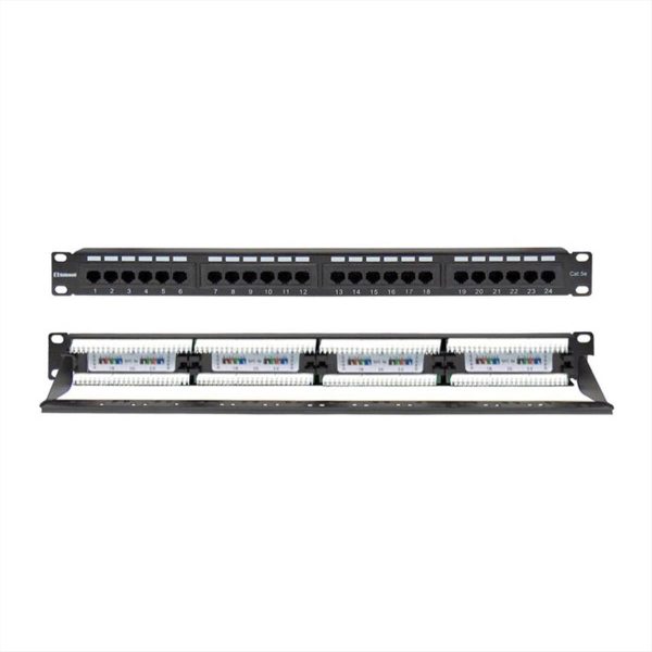 PATCH PANEL CAT5e UTP 24P 19" 1U SAFEWELL - 04.024.0068