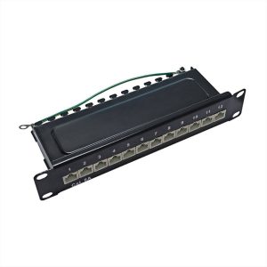 PATCH PANEL CAT6A ΕΠΙΤΟΙΧΙΟ MINI 10" 12 ΘΕΣΕΩΝ CENTRAL - 01-60-592-C6A
