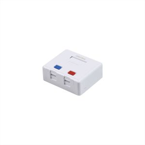 ΠΡΙΖΑ ΜΙΝΙ ΕΠΙΤΟΙΧΗ ΔΙΚΤΥΟΥ ΔΙΠΛΗ 2*RJ45 CAT5E ΛΕΥΚΟ CENTRAL - 01-60-188/Μ