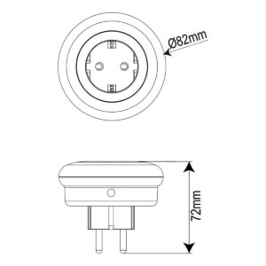 ΛΑΜΠΑΚΙ ΝΥΚΤΟΣ ΜΕ ΦΩΤΟΚΥΤΤΑΡΟ ΚΑΙ ΠΡΙΖΑ ΛΕΥΚΟ ΜΠΛΕ ΠΡΑΣΙΝΟ ADELEQ - 13-122209