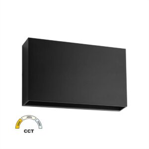 ΦΩΤΙΣΤΙΚΟ LED PC ΟΡΘΟΓΩΝΙΟ ΔΙΠΛΗΣ ΚΑΤΕΥΘΥΝΣΗΣ 12W CCT IP65 ΓΡΑΦΙΤΗ ADELEQ - 9-91218