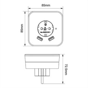 ΛΑΜΠΑΚΙ NYKTOΣ ΜΕ ΦΩΤΟΚΥΤΤΑΡΟ ΚΑΙ ΠΡΙΖΑ ΜΕ USB ADELEQ - 13-12230