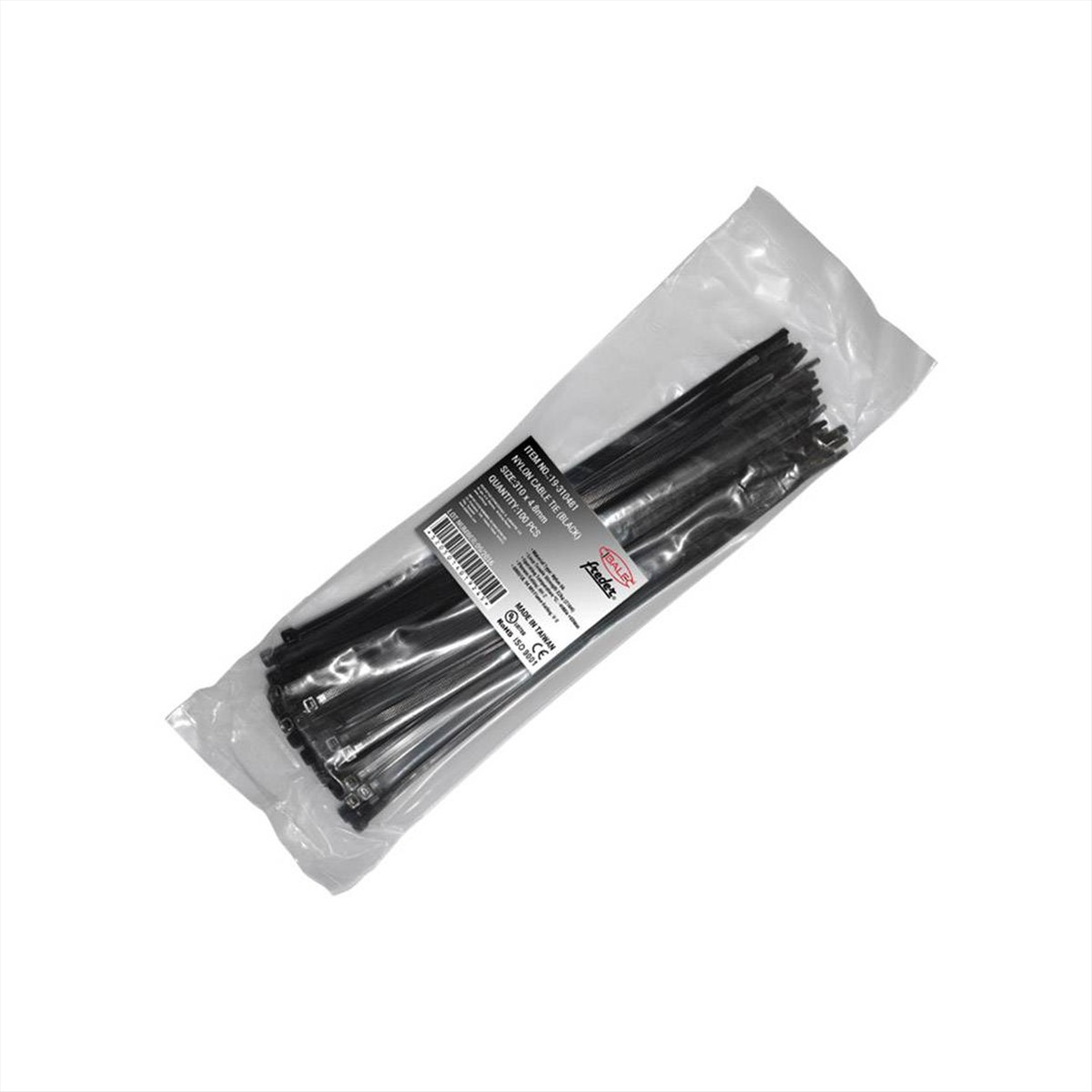 ΔΕΜΑΤΙΚΑ ΚΑΛΩΔΙΩΝ 310*4.8 mm ΜΑΥΡΟ FREDER - 19-310481