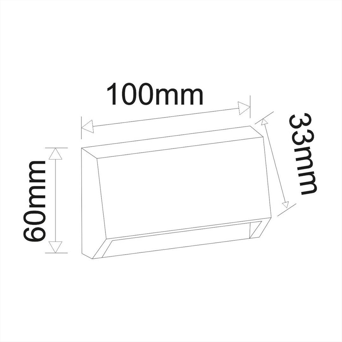 ΦΩΤΙΣΤΙΚΟ LED ΑΠΛΙΚΑ PC ΚΥΡΤΟ ΟΡΘΟΓΩΝΙΟ 2W CCT IP65 ΛΕΥΚΟ ADELEQ - 3-97808