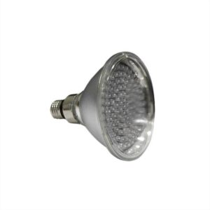 ΛΑΜΠΑ LED ΓΥΑΛΙΝΗ E27 PAR38 8.5W RGB 70° 42VAC 120LED ADELEQ - 14-381261