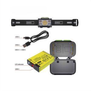 ΦΑΚΟΣ ΚΕΦΑΛΗΣ LED COB 550Lm ΕΠΑΝΑΦΟΡΤΙΖΟΜΕΝΟΣ EMOS - P3546