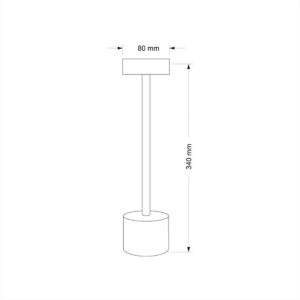 ΦΩΤΙΣΤΙΚΟ LED ΠΟΡΤΑΤΙΦ ΕΠΑΝΑΦΟΡΤΙΖΟΜΕΝΟ 3W CCT DIMMABLE ΛΕΥΚΟ ADELEQ - 5-0030