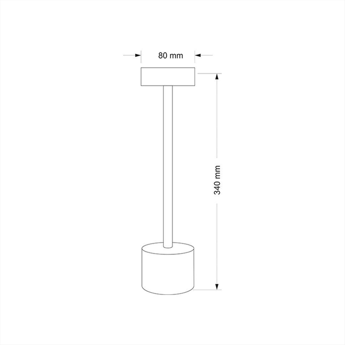 ΦΩΤΙΣΤΙΚΟ LED ΠΟΡΤΑΤΙΦ ΕΠΑΝΑΦΟΡΤΙΖΟΜΕΝΟ 3W CCT DIMMABLE ΜΑΥΡΟ ADELEQ - 5-0031