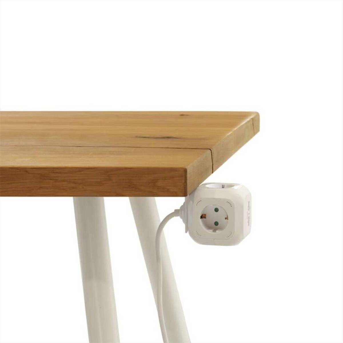 ΠΟΛΥΠΡΙΖΟ CUBE 4 ΘΕΣΕΩΝ ΣΟΥΚΟ & 2USB 1.9m ΚΑΛΩΔΙΟ ΛΕΥΚΟ EMOS - P04219GU