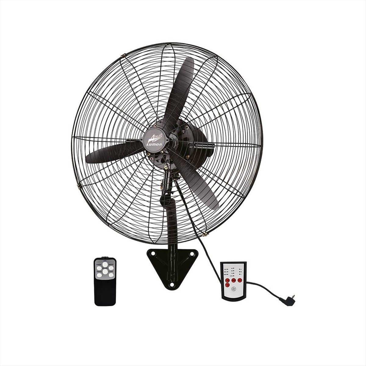 ΑΝΕΜΙΣΤΗΡΑΣ ΕΠΙΤΟΙΧΟΣ 95W Φ55cm ΜΕ ΚΟΝΤΡΟΛ & ΤΗΛΕΧΕΙΡΙΣΤΗΡΙΟ ΜΑΥΡΟ ADELEQ - 18-25