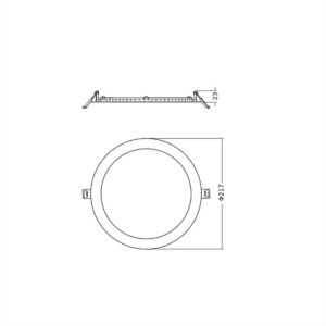 ΦΩΤΙΣΤΙΚΟ LED PANEL SLIM 19W 4000Κ 22CM ΛΕΥΚΟ LEDVANCE - 441844