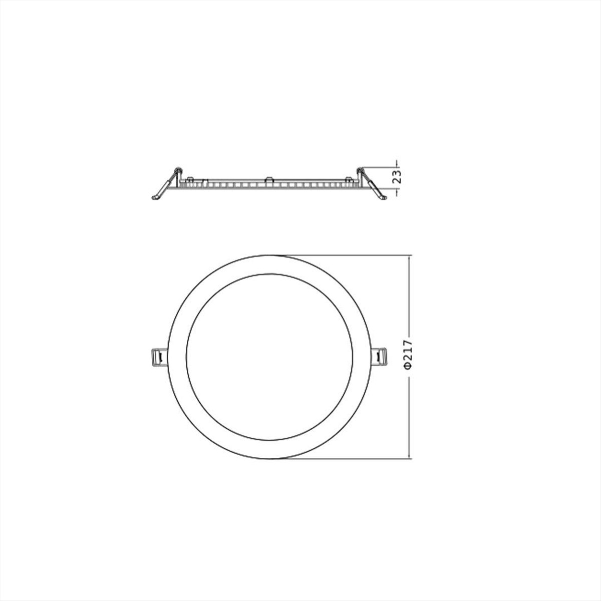 ΦΩΤΙΣΤΙΚΟ LED PANEL SLIM 19W 4000Κ 22CM ΛΕΥΚΟ LEDVANCE - 441844