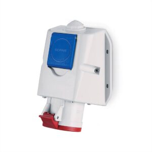 ΠΡΙΖΑ ΕΠΙΤΟΙΧΗ 5*16Α ΚΑΙ ΣΟΥΚΟ 380-415V ΘΥΛΗΚΟ IP44 SCAME - 513.1657-DN
