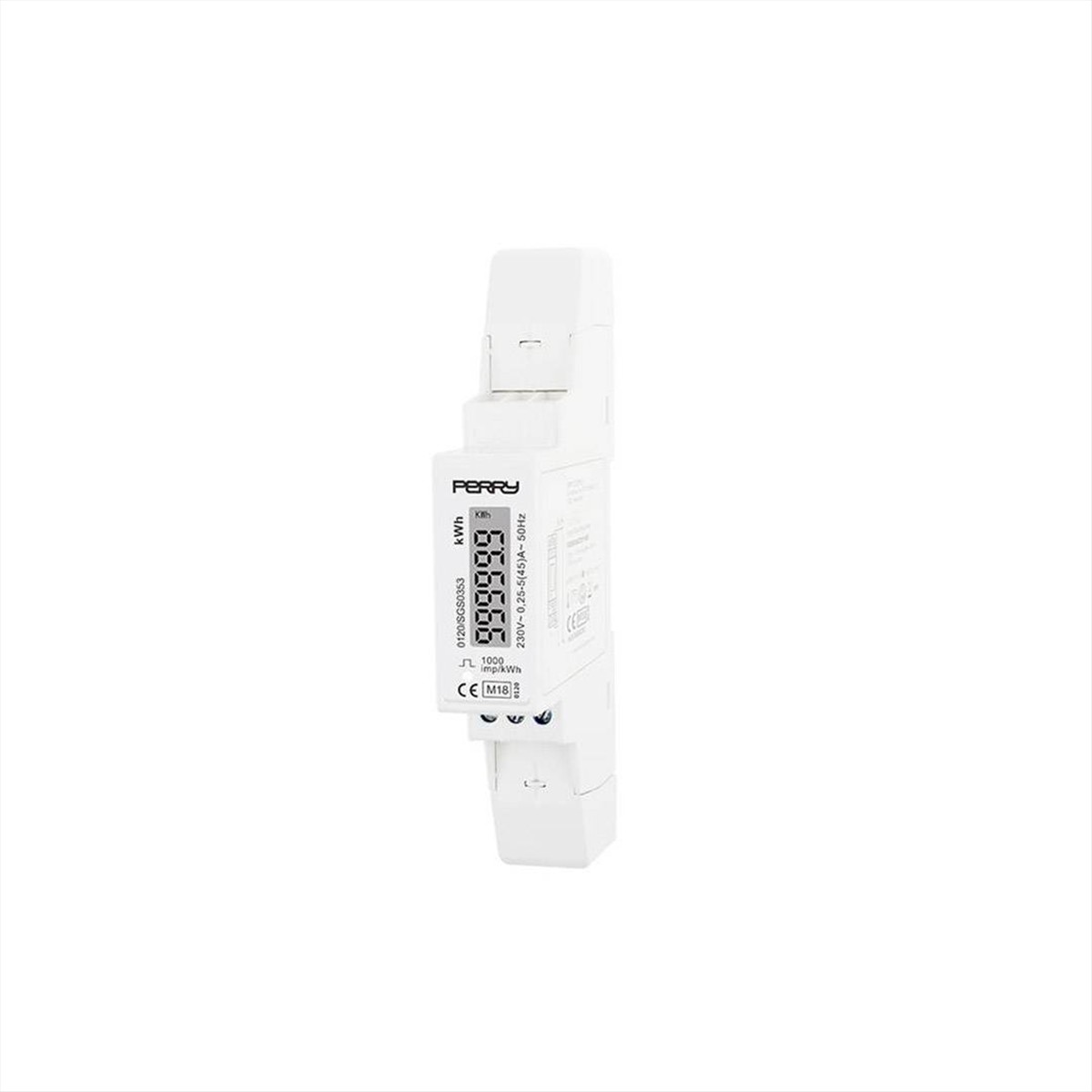 ΜΕΤΡΗΤΗΣ ΕΝΕΡΓΕΙΑΣ ΡΑΓΑΣ ΨΗΦΙΑΚΟΣ 1P 45A 1M MID CERTIFIED SD06 PERRY - 1SD SD06CEM1MID