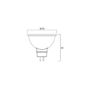 ΛΑΜΠΑ LED MR16 4.3W 3000Κ 36° 12V SYLVANIA - 0031802